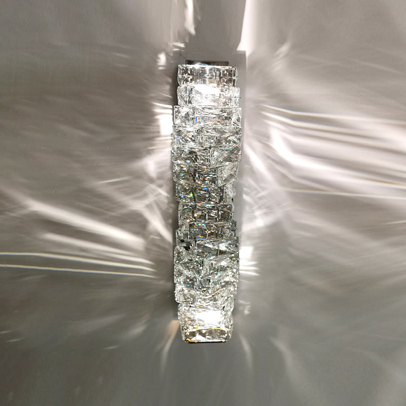 Postmodern Crystal Wall Light Geometric Shape Wall Sconce Lamp for Living Room