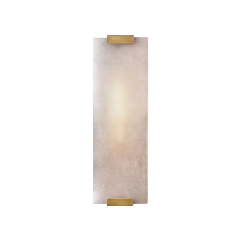 Modern Brass Wall Light Rectangle Shape Wall Sconce Light for Bedroom