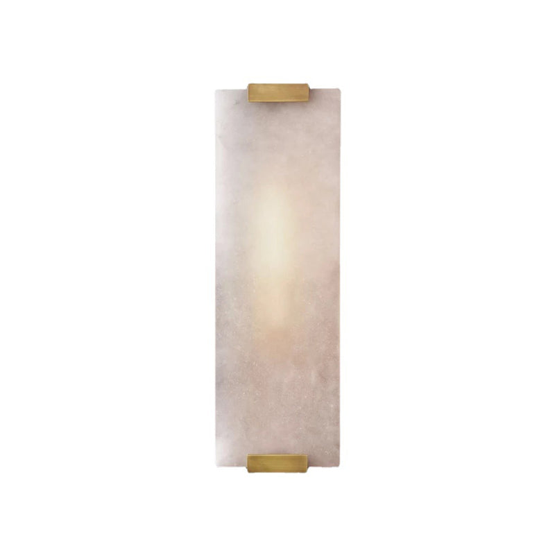 Modern Brass Wall Light Rectangle Shape Wall Sconce Light for Bedroom
