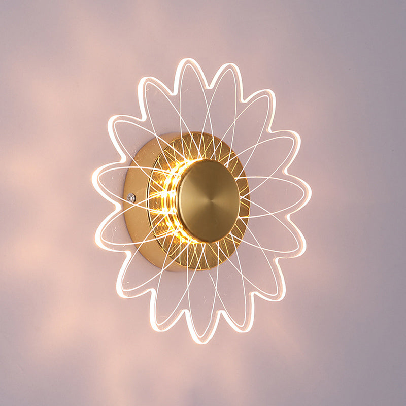 Simple Wall Lighting Fixture Circle Wall Light Sconce for Bedroom