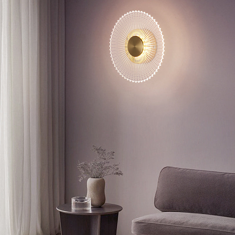 Simple Wall Lighting Fixture Circle Wall Light Sconce for Bedroom