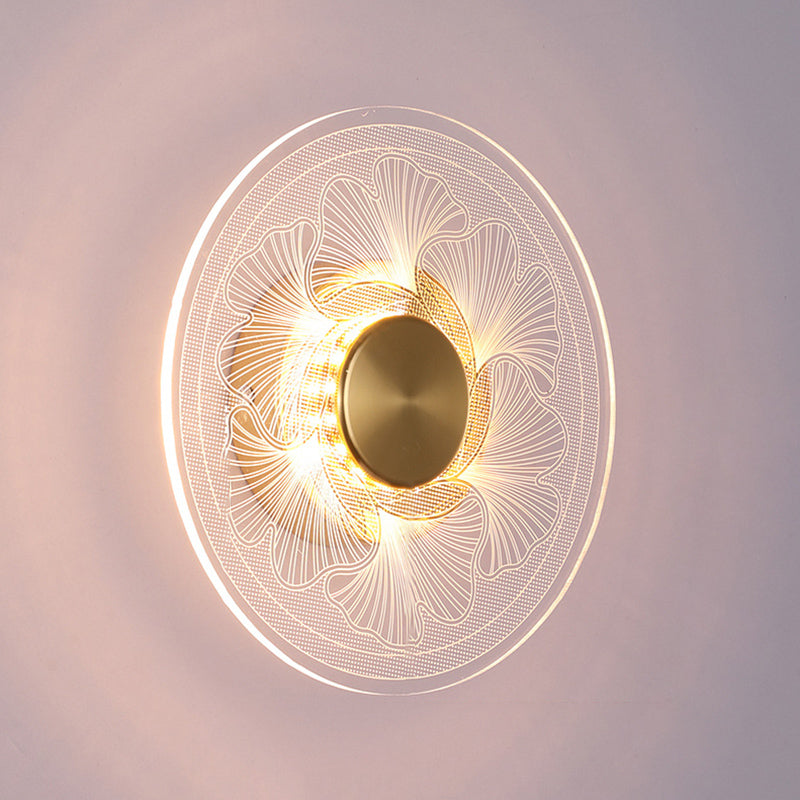 Simple Wall Lighting Fixture Circle Wall Light Sconce for Bedroom