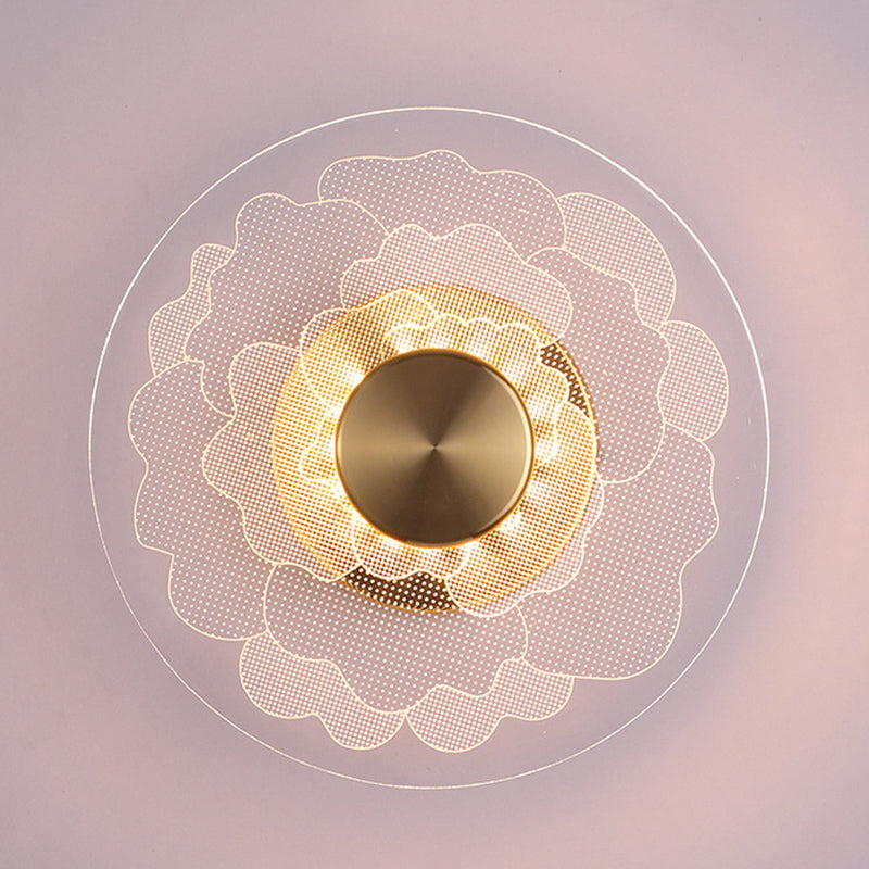 Simple Wall Lighting Fixture Circle Wall Light Sconce for Bedroom