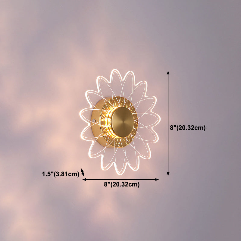 Simple Wall Lighting Fixture Circle Wall Light Sconce for Bedroom