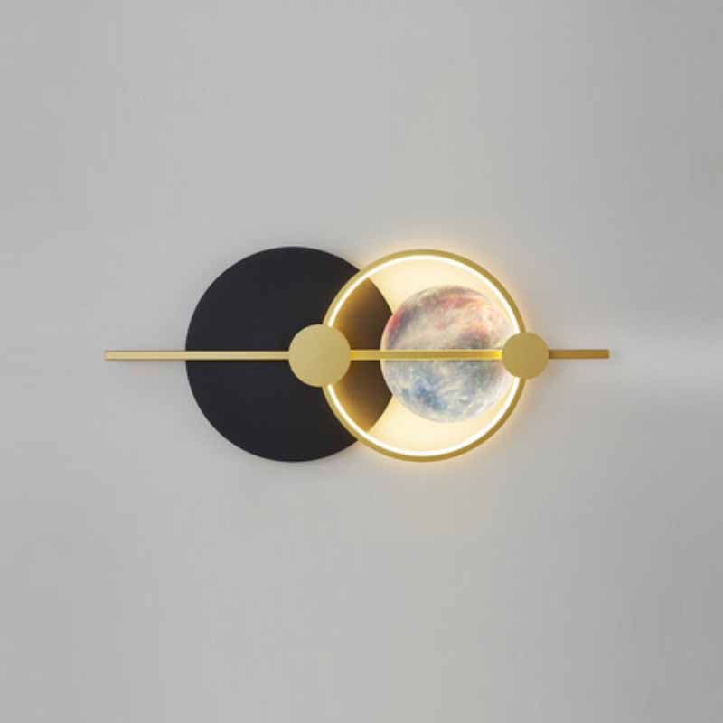 Sala de estar Fondo de pared Splique Nordic Style Circular LED Mural Wall Light