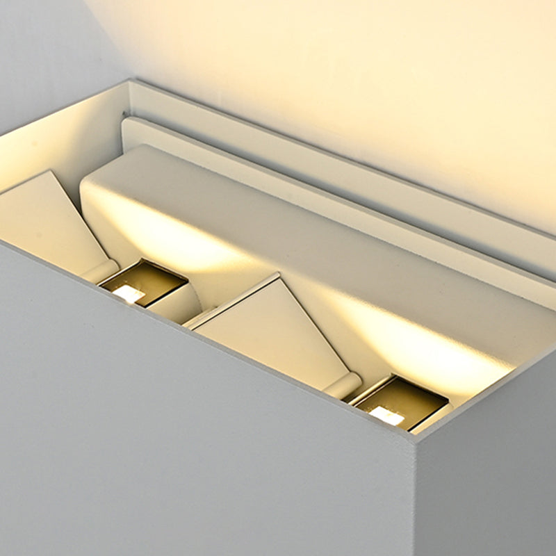 2 luces Ideas de iluminación de pared de metal de estilo de pared geométrico.