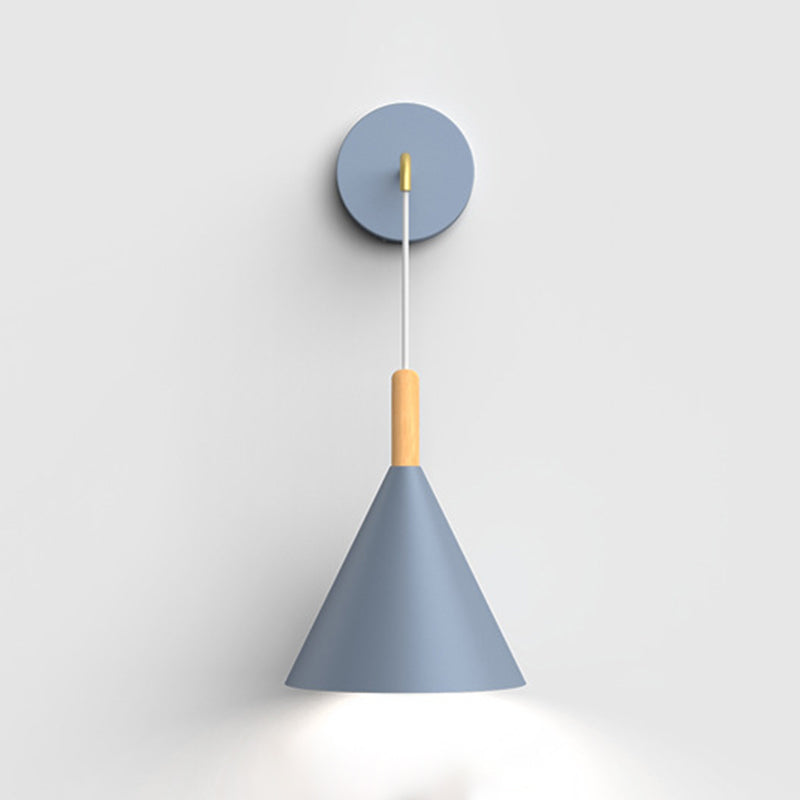 Modern Style Geometric Wall Lamps Metal 1 Light Sconce Lights