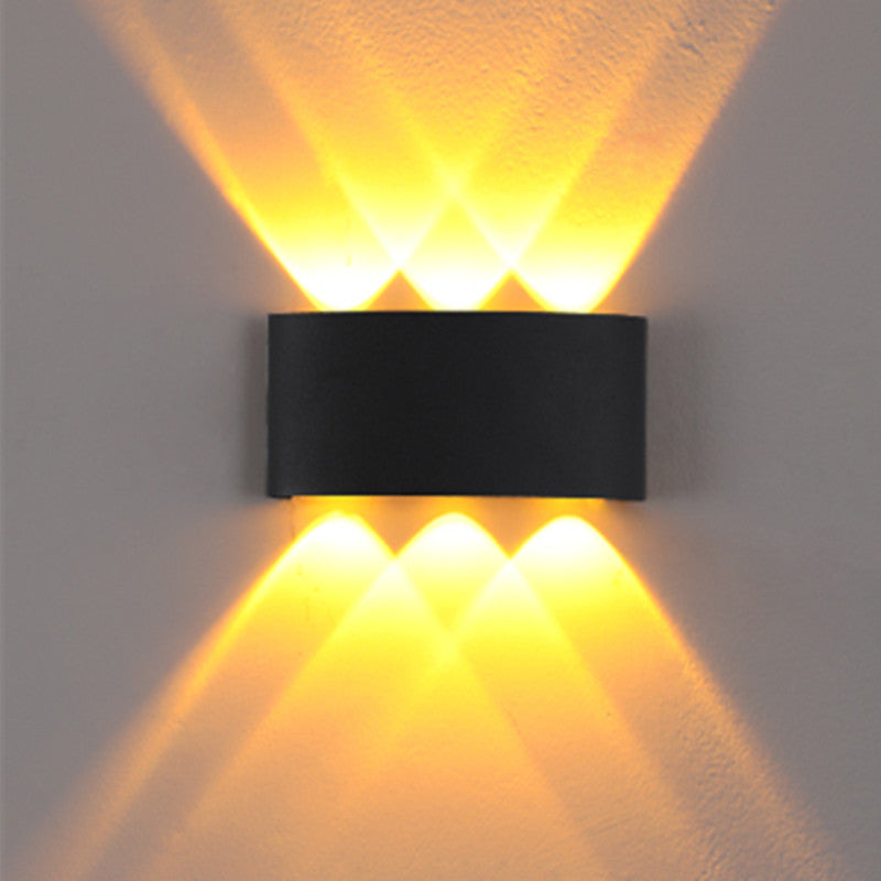 Multi Lights Rectangular Wall Washer Sconce Modern Style Metal Wall Lighting