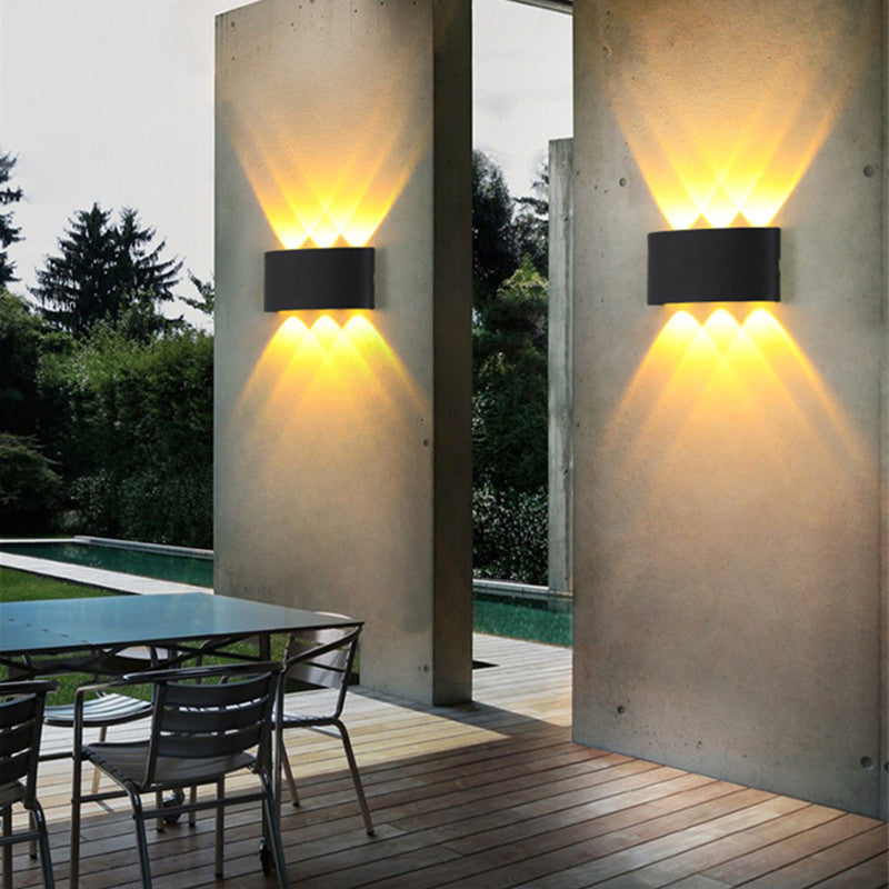 Multi Lights Rectangular Wall Washer Sconce Modern Style Metal Wall Lighting