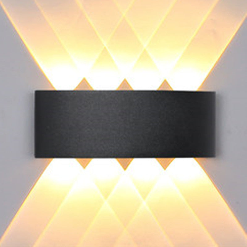 Multi Lights Rectangular Wall Washer Sconce Modern Style Metal Wall Lighting