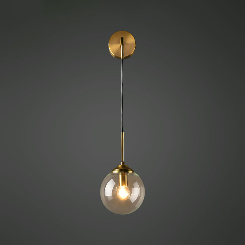 Luz de pared de vidrio de estilo moderno Diseño de luz creativa de luz creativa para dormitorio