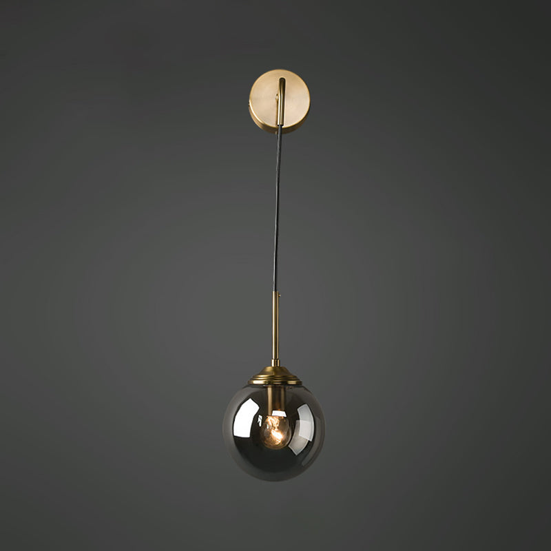 Luz de pared de vidrio de estilo moderno Diseño de luz creativa de luz creativa para dormitorio