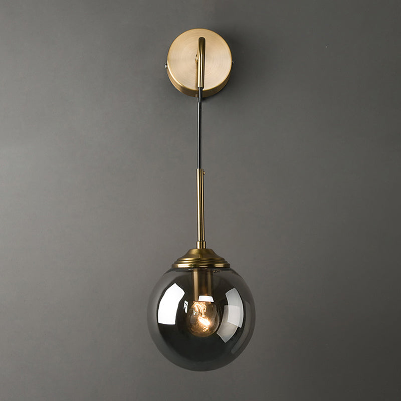 Luz de pared de vidrio de estilo moderno Diseño de luz creativa de luz creativa para dormitorio