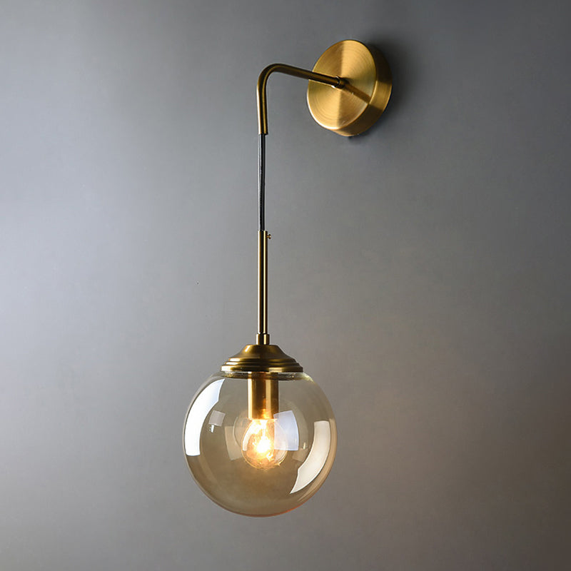 Modern Style Glass Wall Light Sconce Creative Wall Light Fixture for Bedroom