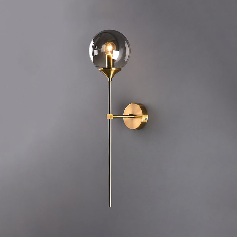 Luz de pared de vidrio de estilo moderno Diseño de luz creativa de luz creativa para dormitorio