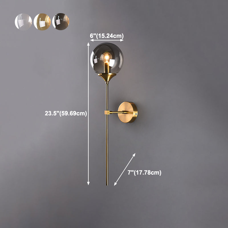 Luz de pared de vidrio de estilo moderno Diseño de luz creativa de luz creativa para dormitorio