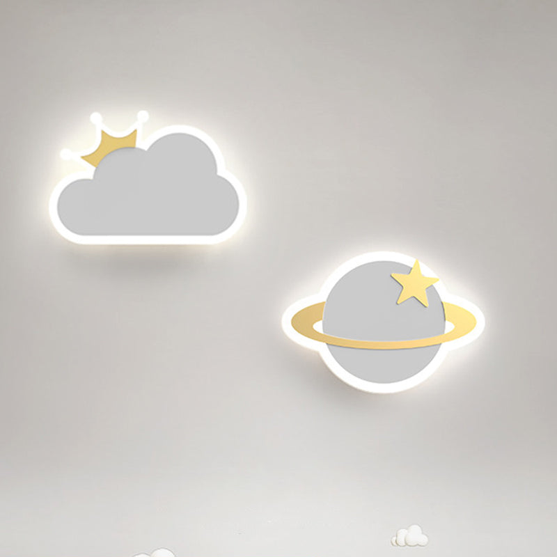 Modern Style Unique Shape Wall Sconce Metal 1 Light Sconce Lighting for Dining Room