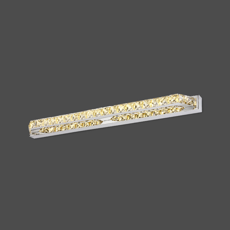 Forma lineal estilo contemporáneo tocador de tocador 1 luz de espejo LED de luz para baño