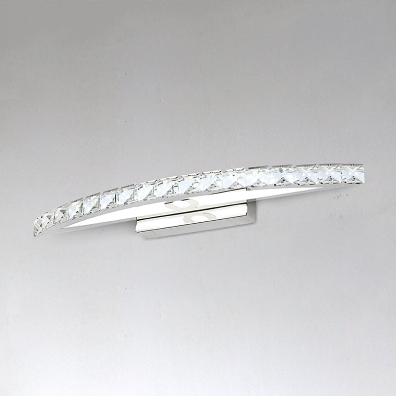 Forma lineal estilo contemporáneo tocador de tocador 1 luz de espejo LED de luz para baño