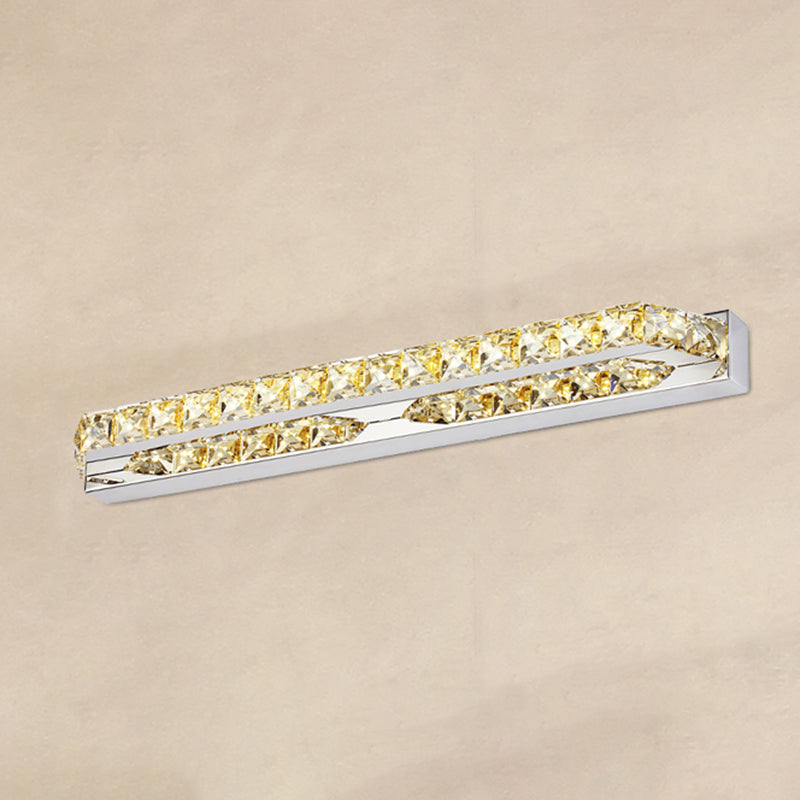 Forma lineal estilo contemporáneo tocador de tocador 1 luz de espejo LED de luz para baño
