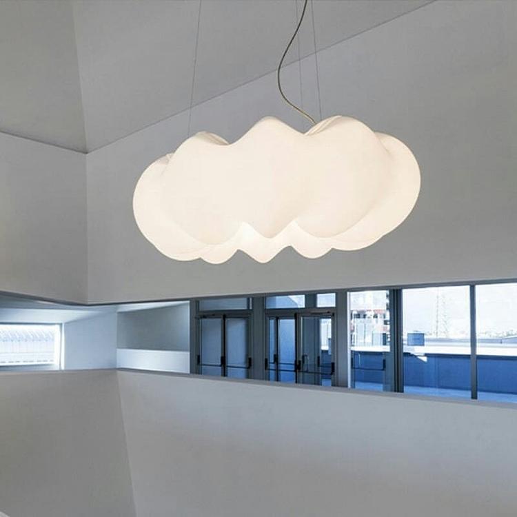 Minimalist Style Hanging Lamp Cloud Shape Plastic Chandelier Pendant Light