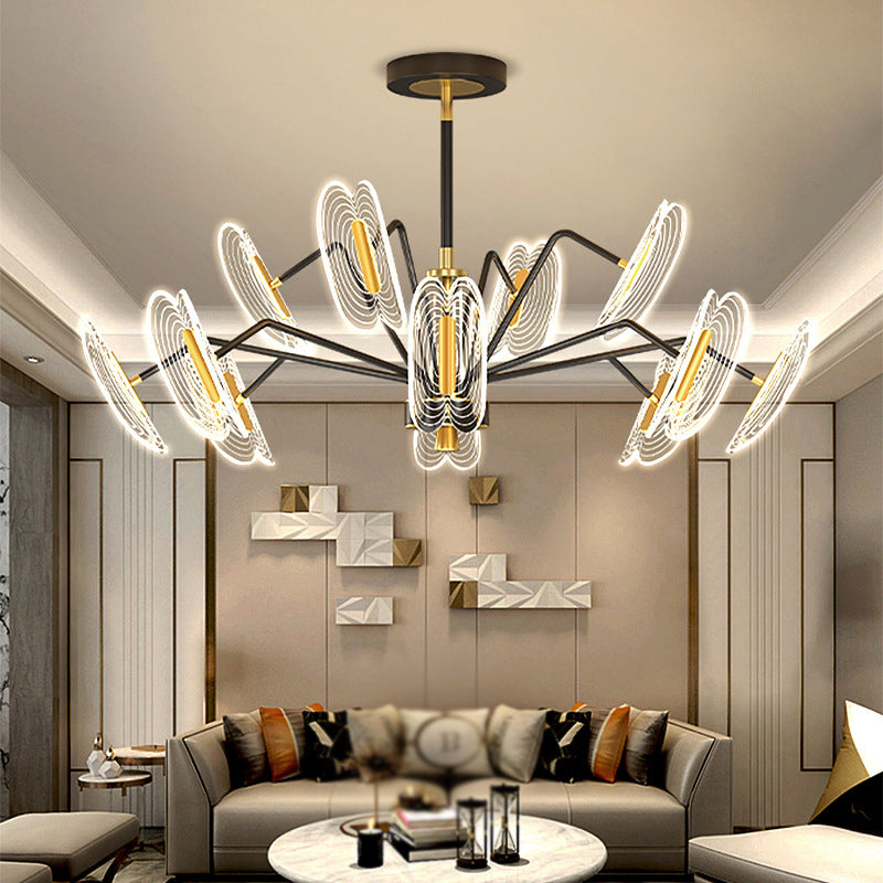 Multi Light Unique Branch Hanging Lights Modern Style Metal Hanging Lighting for Study