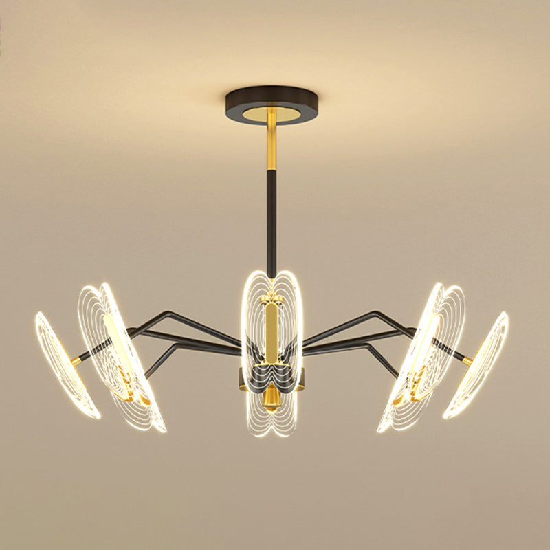 Multi Light Unique Branch Hanging Lights Modern Style Metal Hanging Lighting for Study