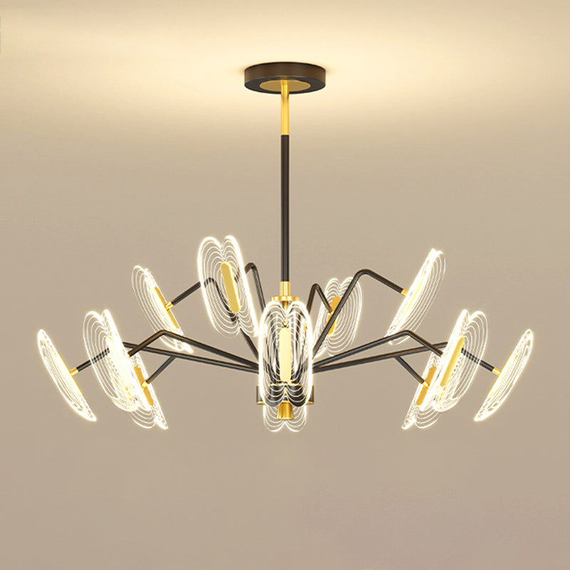 Multi Light Unique Branch Hanging Lights Modern Style Metal Hanging Lighting for Study