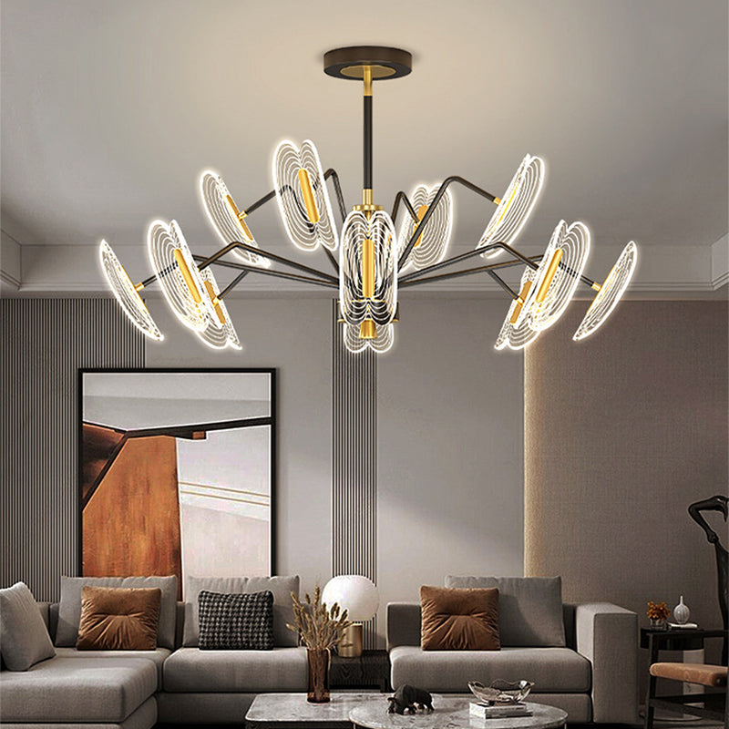 Multi Light Unique Branch Hanging Lights Modern Style Metal Hanging Lighting for Study