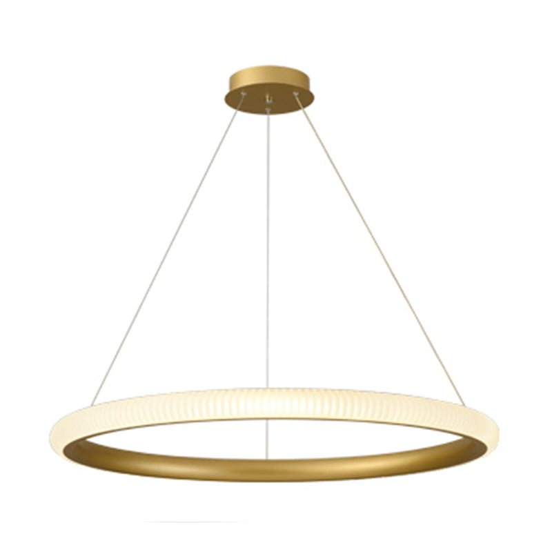 Twisted Shade Metal Chandelier Light Modern 1-Light Chandelier Lighting Fixture