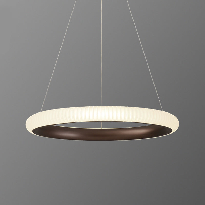 Twisted Shade Metal Chandelier Light Modern 1-Light Chandelier Lighting Fixture