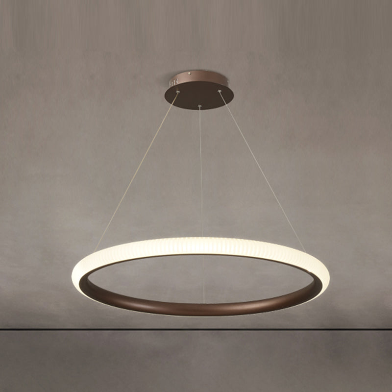 Twisted Shade Metal Chandelier Light Modern 1-Light Chandelier Lighting Fixture