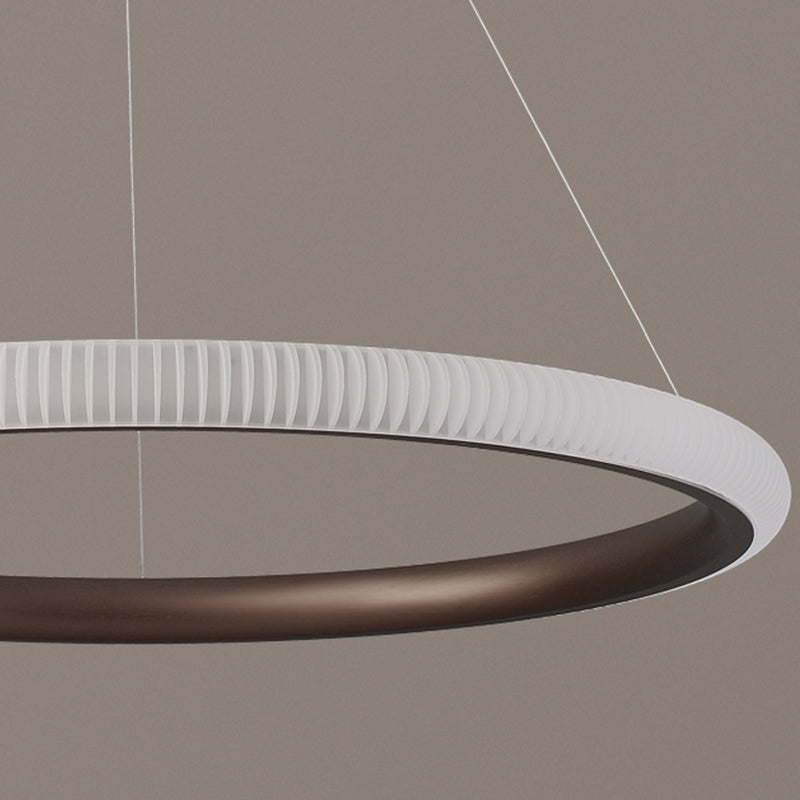 Twisted Shade Metal Chandelier Light Modern 1-Light Chandelier Lighting Fixture