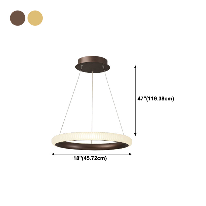 Twisted Shade Metal Chandelier Light Modern 1-Light Chandelier Lighting Fixture