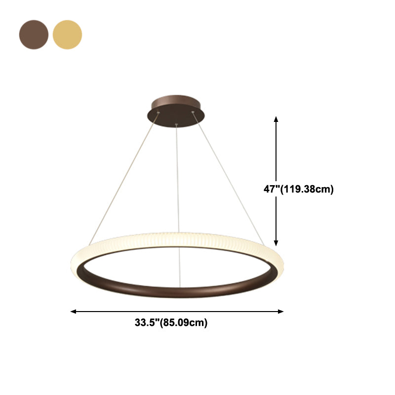 Twisted Shade Metal Chandelier Light Modern 1-Light Chandelier Lighting Fixture