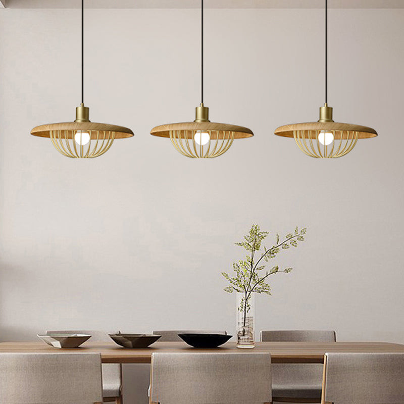 Metal Round Shape Hanging Light Modern Style 1-Light Hanging Light Mounted Fixtures