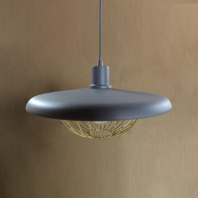 Metal Round Shape Hanging Light Modern Style 1-Light Hanging Light Mounted Fixtures