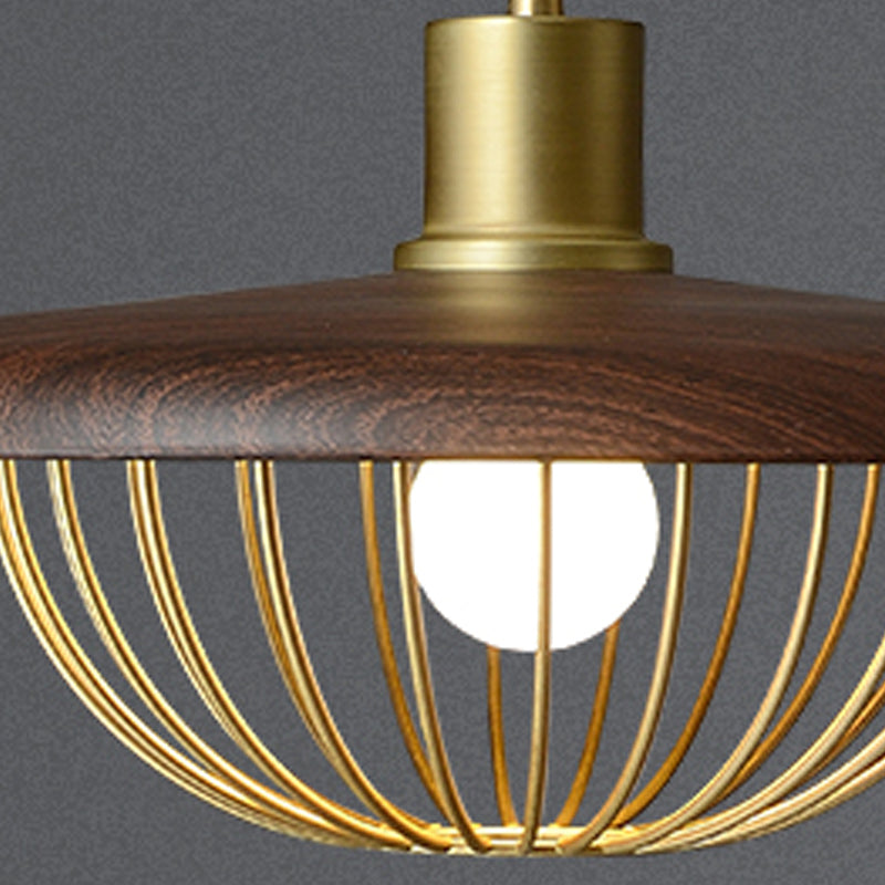 Metal Round Shape Hanging Light Modern Style 1-Light Hanging Light Mounted Fixtures