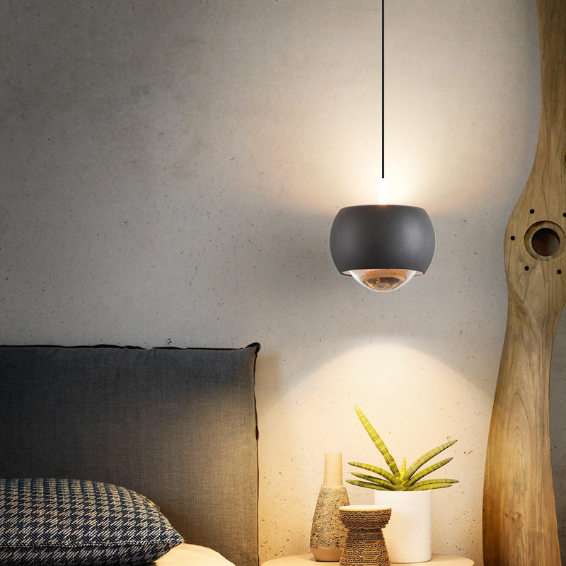 Metal Round Shape Hanging Light Modern Style 1 Light Hanging Light Mount Fixtures