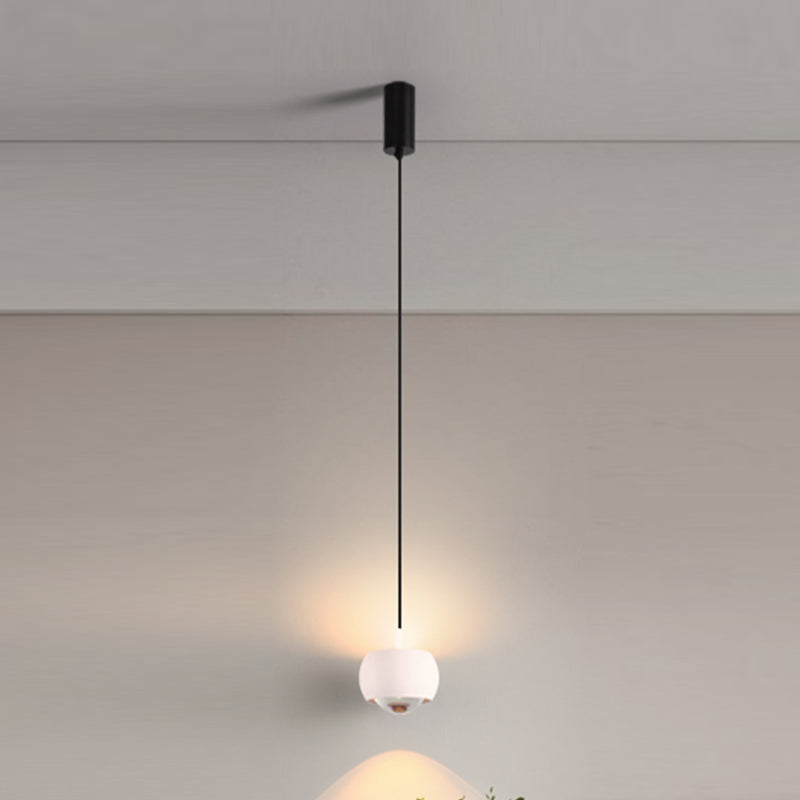 Metal Round Shape Hanging Light Modern Style 1 Light Hanging Light Mount Fixtures