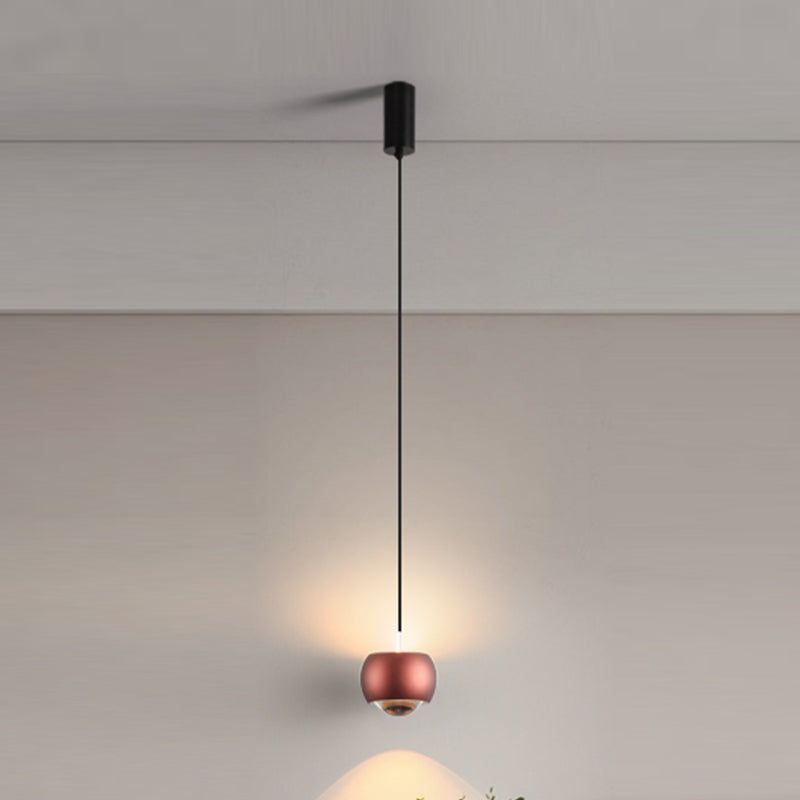 Metal Round Shape Hanging Light Modern Style 1 Light Hanging Light Mount Fixtures