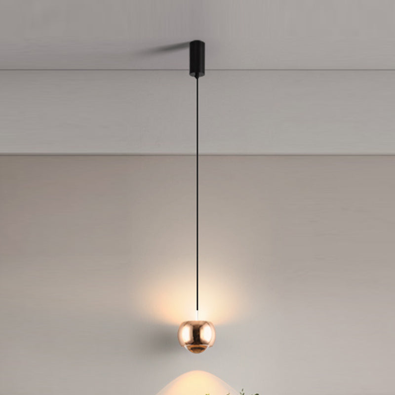 Metal Round Shape Hanging Light Modern Style 1 Light Hanging Light Mount Fixtures