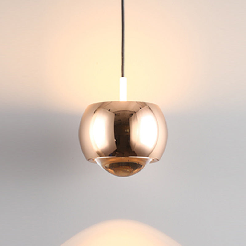 Metal Round Shape Hanging Light Modern Style 1 Light Hanging Light Mount Fixtures