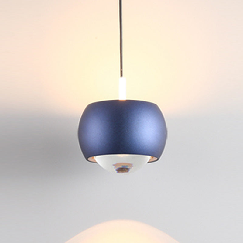 Metal Round Shape Hanging Light Modern Style 1 Light Hanging Light Mount Fixtures