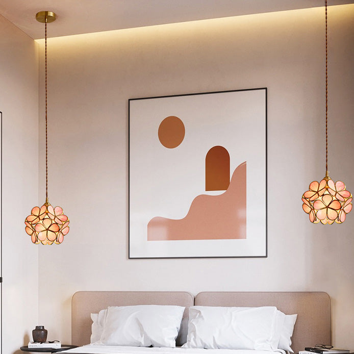 Blütenglas hängendes hungehöriges Licht nordisches Suspension Anhänger Licht