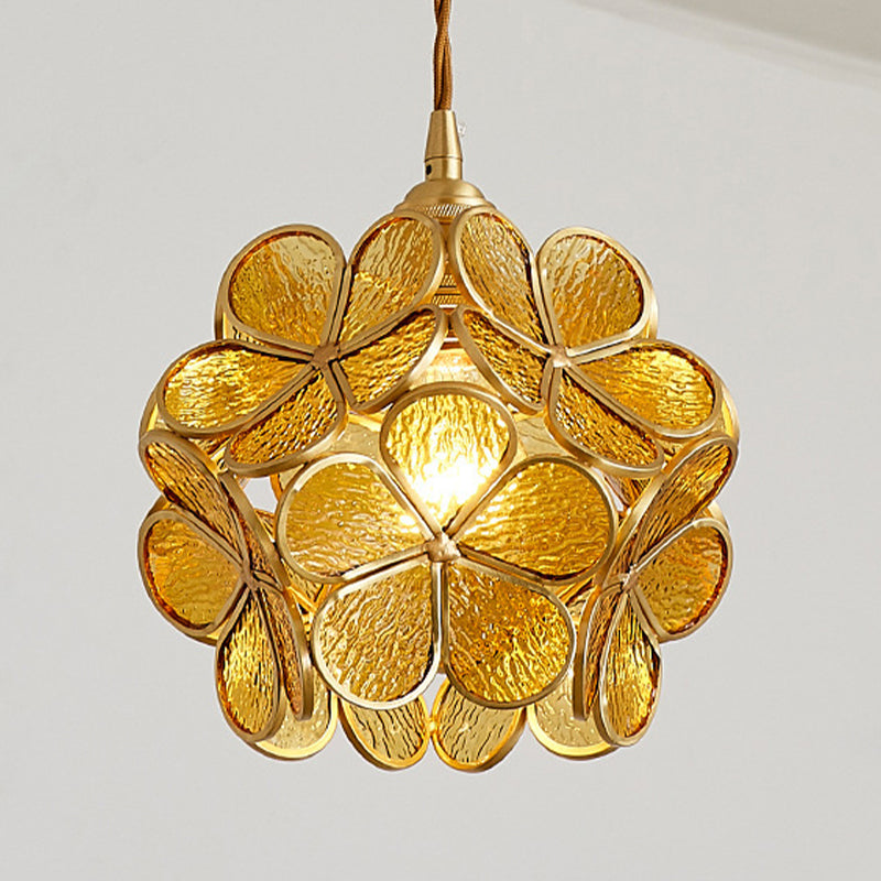 Blütenglas hängendes hungehöriges Licht nordisches Suspension Anhänger Licht