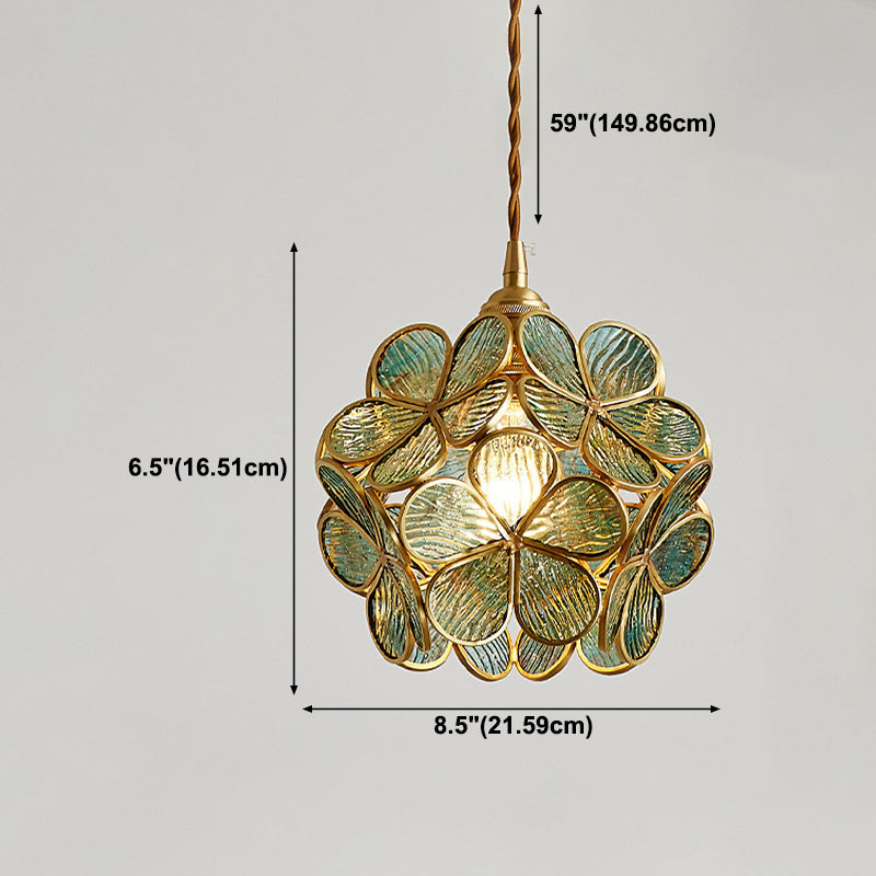 Blütenglas hängendes hungehöriges Licht nordisches Suspension Anhänger Licht
