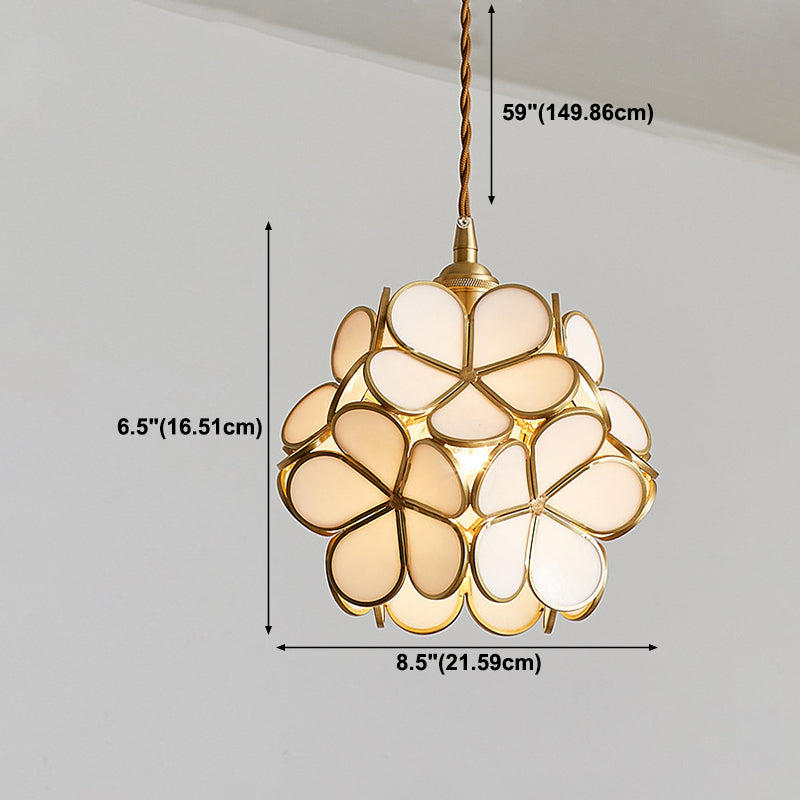 Blütenglas hängendes hungehöriges Licht nordisches Suspension Anhänger Licht