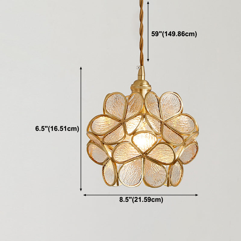 Blütenglas hängendes hungehöriges Licht nordisches Suspension Anhänger Licht