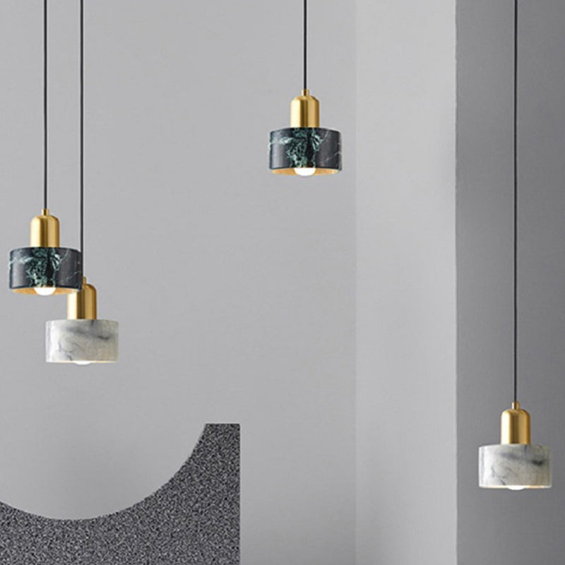 Moderne stijl cilinder naar beneden verlichting steen 1 licht hangende plafondlampen